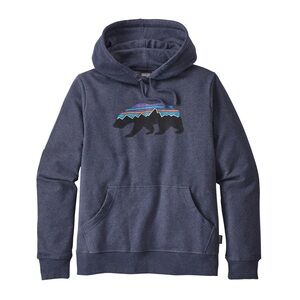 Patagonia W's Fitz Roy Bear Midweight Uprisal Hoody, Style # 39522, size S, blue
